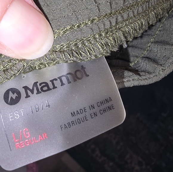Marmot Avision Jogger Pants Stretch with Pockets Olive Green Women's Size L - Picture 8 of 10